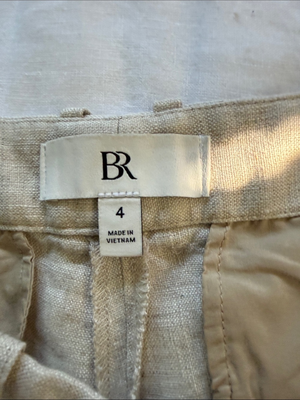 Banana Republic Wide-Leg Linen Blend Pants in Light Taupe - Picture 7 of 13